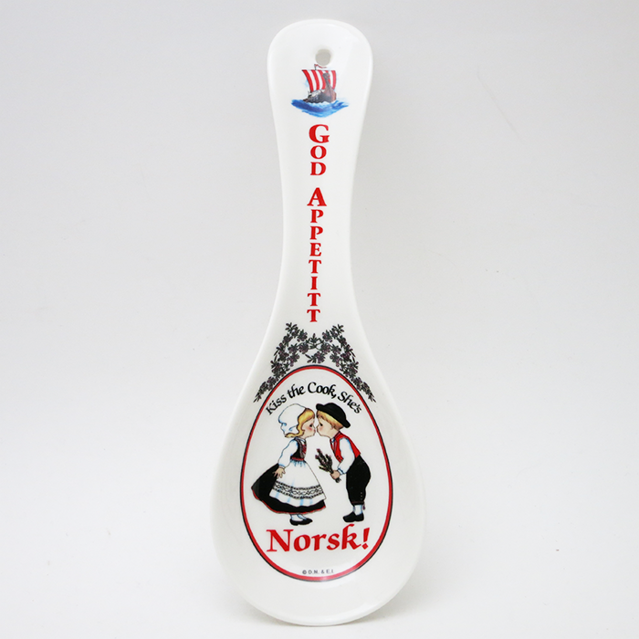 Porcelain Spoon Rest - Norwegian