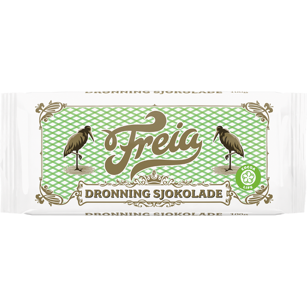 Freia Dronning Kokesjokolade, Queen Chocolate (3.5oz)