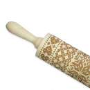 Engraved Knit Pattern Rolling Pin