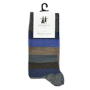 B&L Socks "Stripy, Dark Gray"