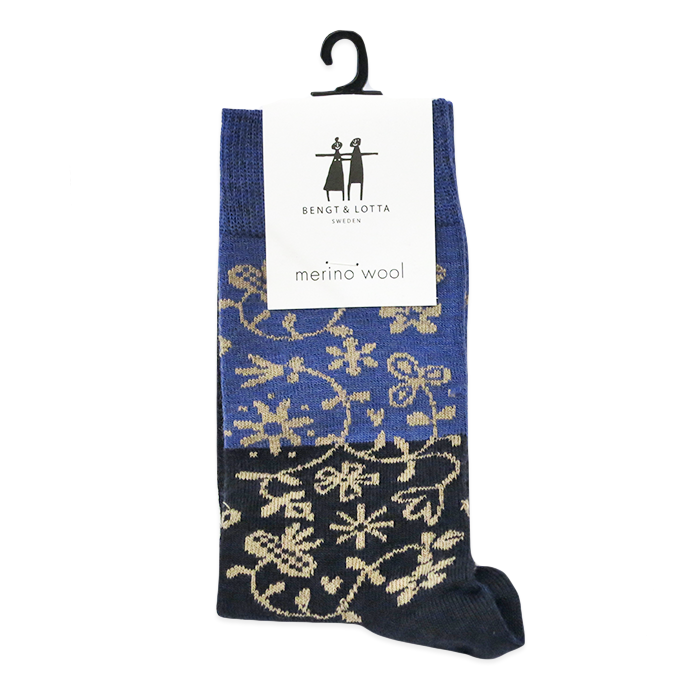 B&L Socks "Garden, Blue"