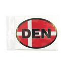 Oval Decal - Danish Flag