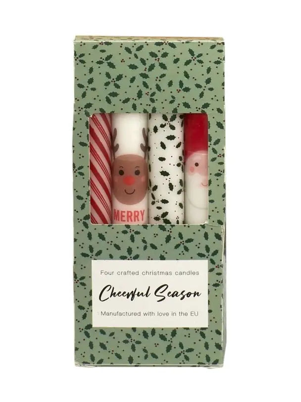 Cheerful Season Crown Taper Candles