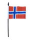 Norwegian Mini Flag - 4"x6"