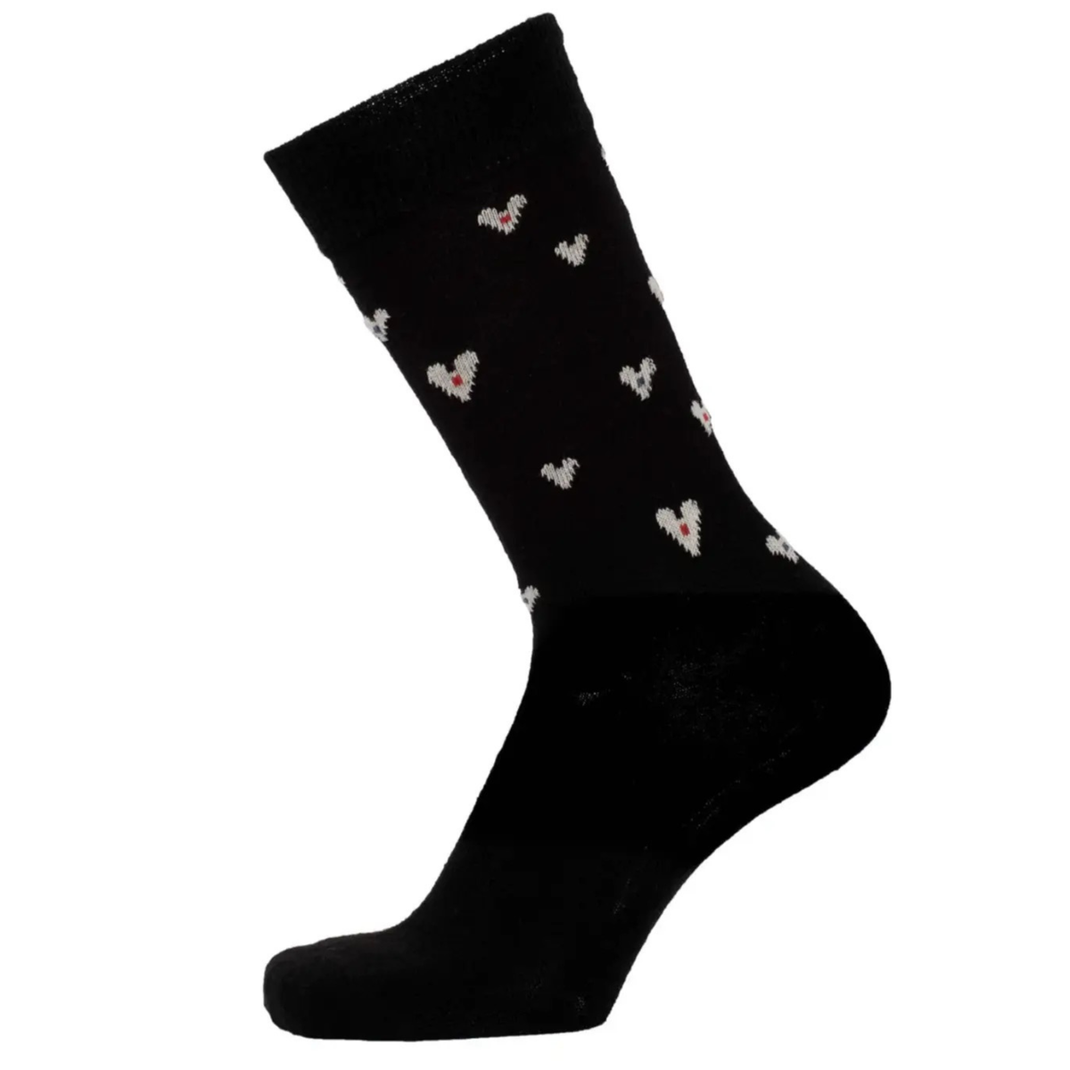 Bengt & Lotta Socks - "Hearts, Black"