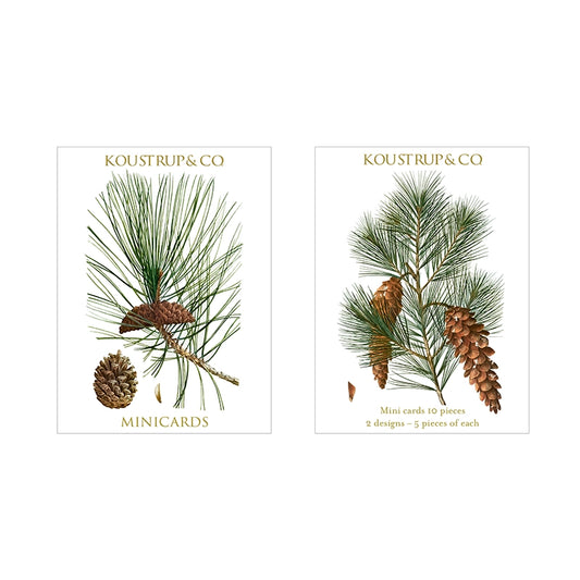 Koustrup & Co. Pine Cones Mini Cards