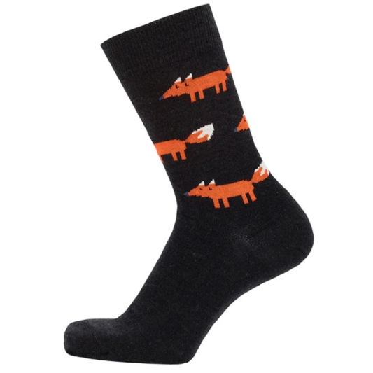 Bengt & Lotta Socks "Fox, Black"