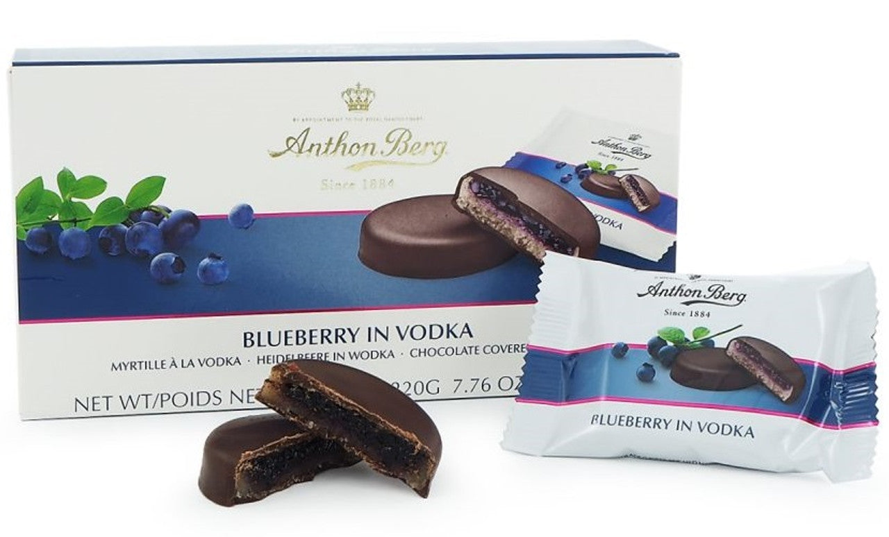 Anthon Berg Blueberry in Vodka Marzipan Chocolates