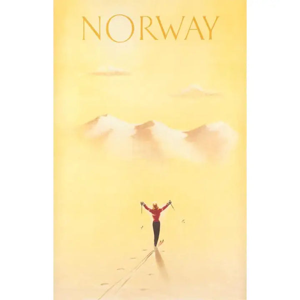 Norway Travel Vintage Poster Magnet