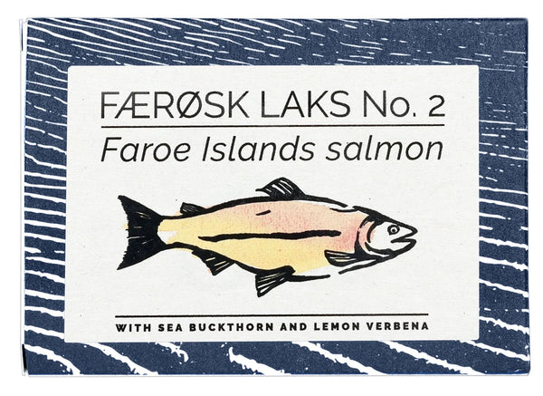 Faroe Islands Salmon. With sea buckthorn and lemon verbena