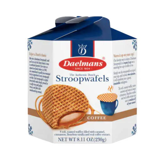 Dutch Stroopwafels made with Real Coffee Extract