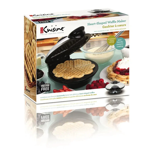 Euro Cuisine Heart Shaped Waffle Maker