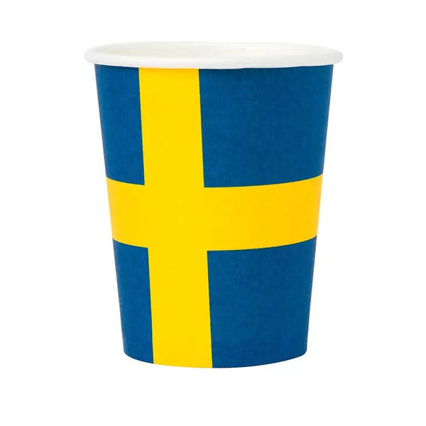 Swedish Flag Paper Cup