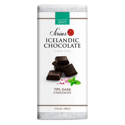 Noi Sirius Icelandic Chocolate, 70% Dark with Mint