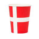 Danish Flag Paper Cup