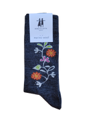 B&L Socks "Bloom, Grey"
