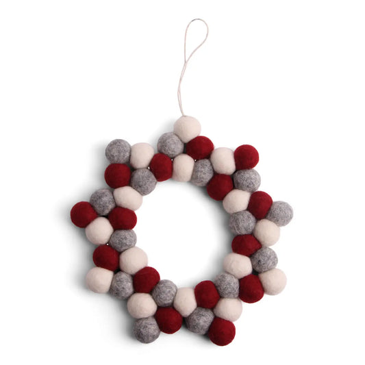Felt Ball Star Wreath