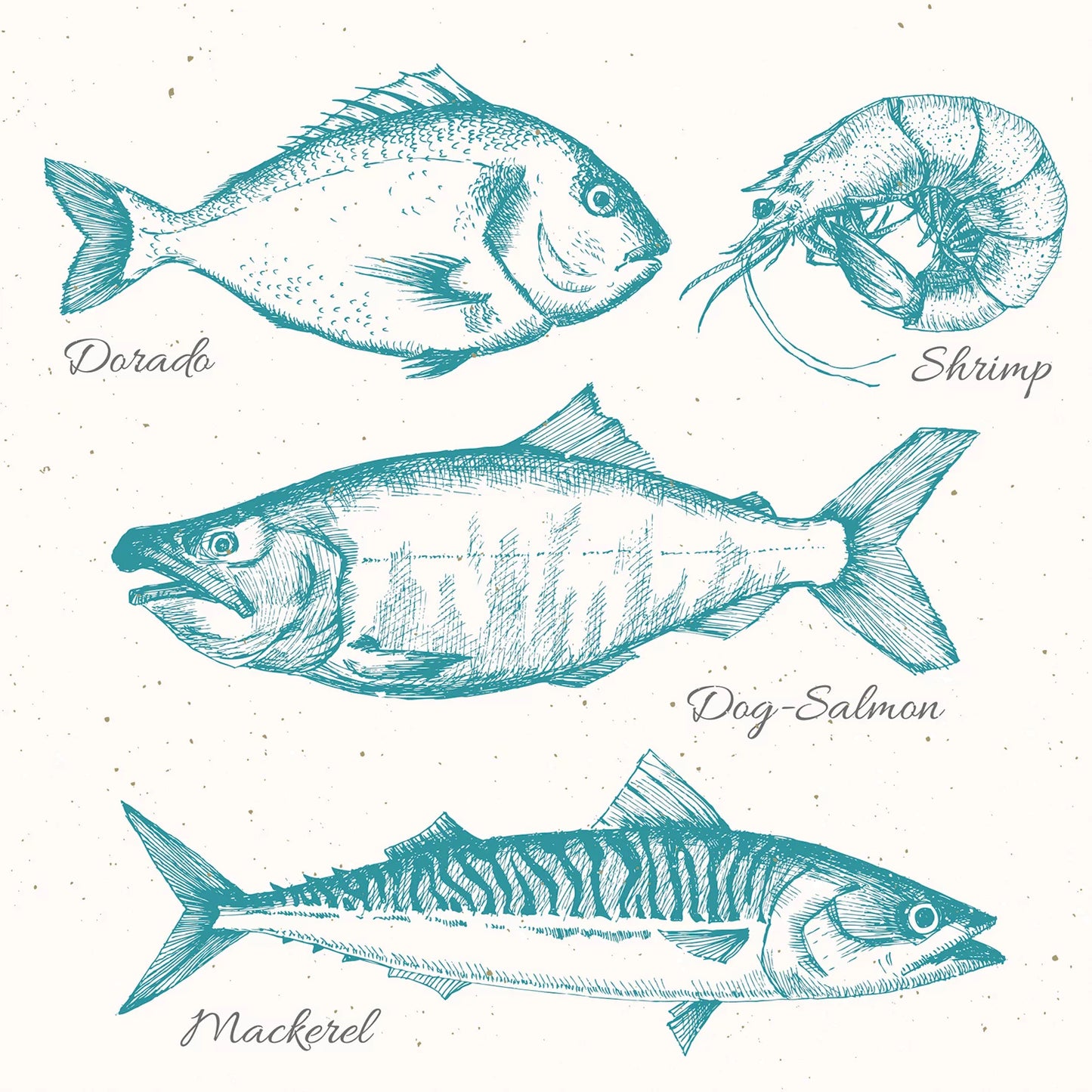 Sea Life - Cocktail Napkin