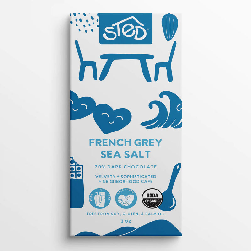 French Grey Sea Salt 70% Dark Chocolate