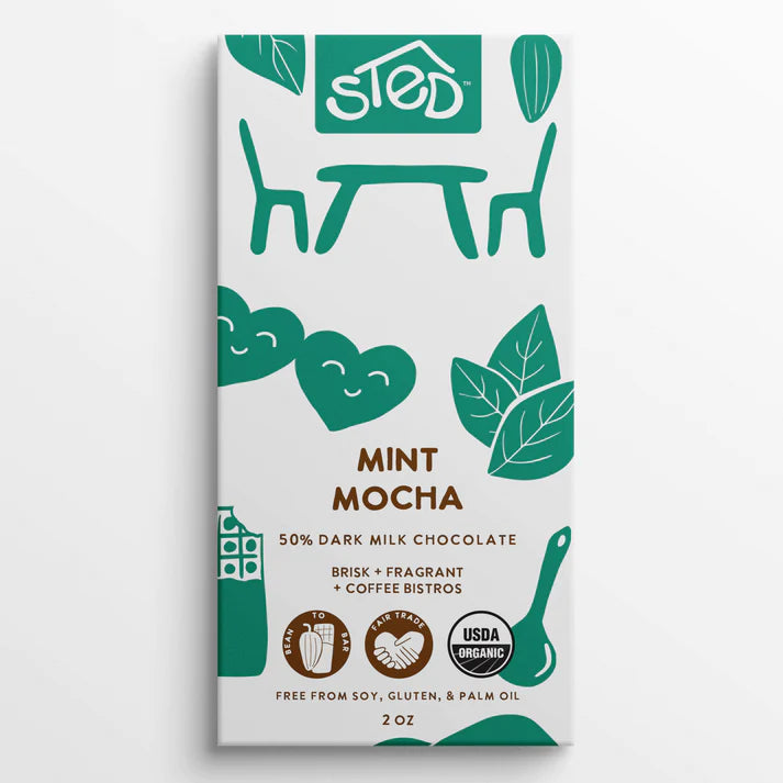 Mint Mocha 50% Dark Milk Chocolate