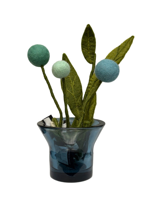 Blue Bouquet with Vase