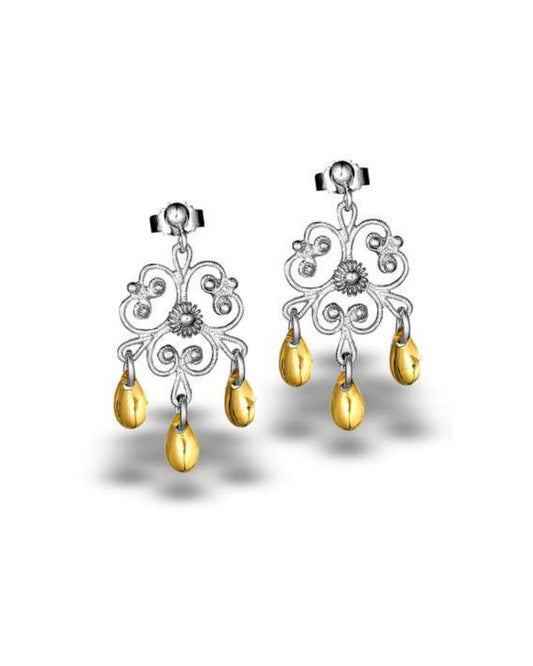 Clover Sølje Earrings by Hasla