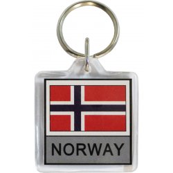 Norwegian Flag Keychain