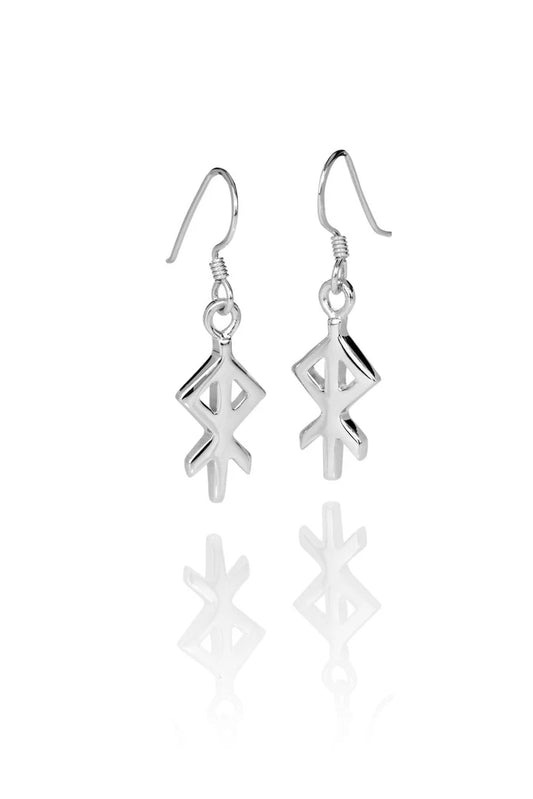 Alrun Heart/Hjarta Runic Earrings
