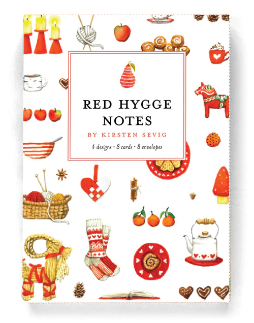 Red Hygge Notes by Kirsten Sevig