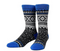 Marius Blue Glitch, Crew Socks