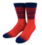 Marius Red/Navy Wool Socks
