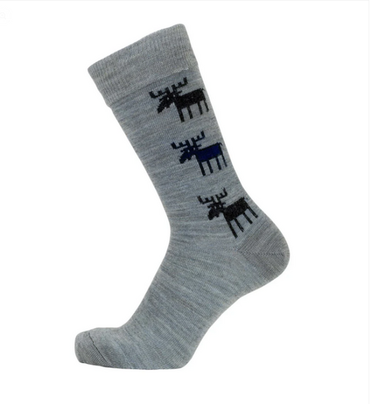 B&L Socks "Moose, Grey"