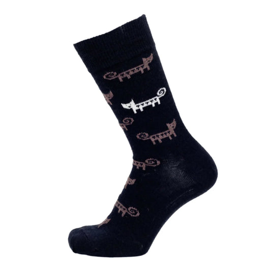 B&L Socks "Cats, Black"