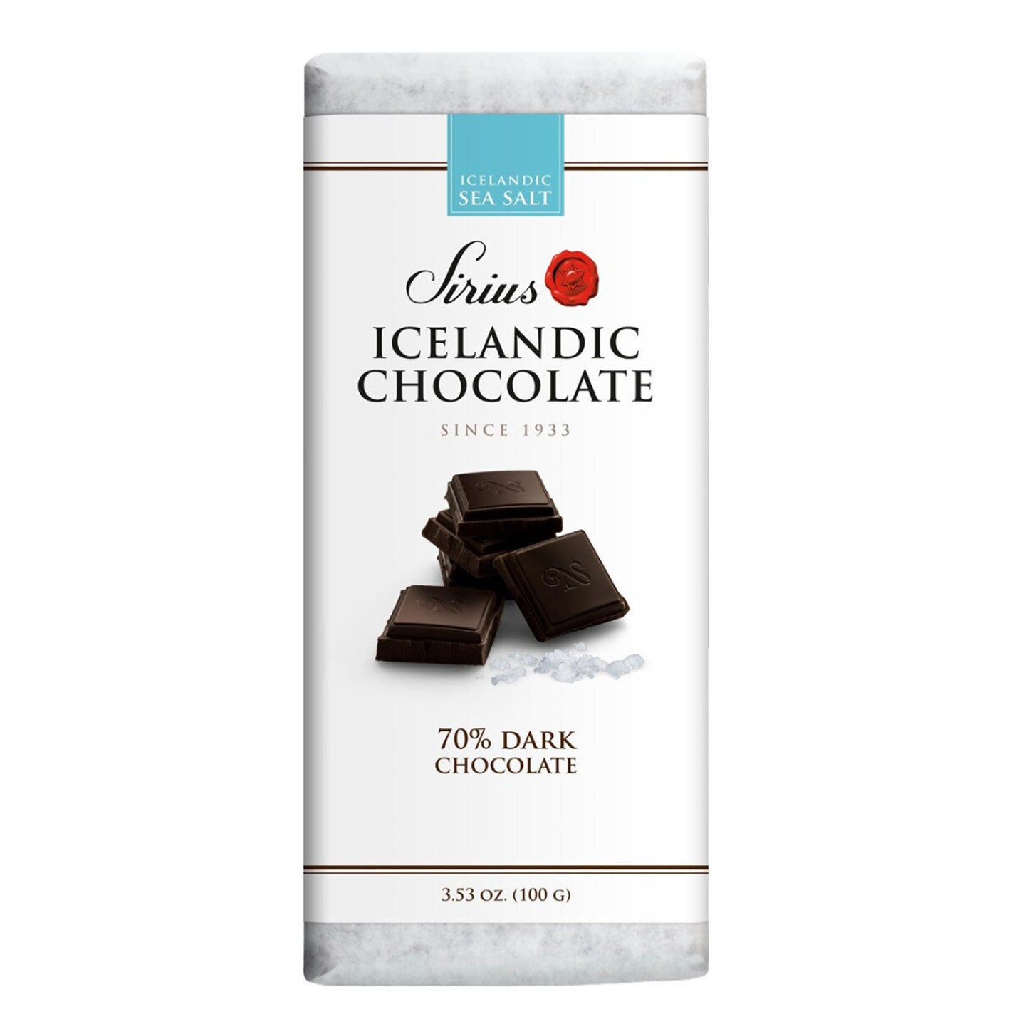 Icelandic Chocolate, 70% Dark with Sea Salt