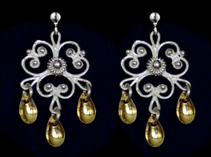 Clover Sølje Earrings by Hasla