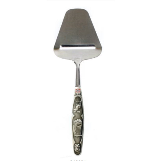 Viking Ship and Moose Pewter Cheese Slicer