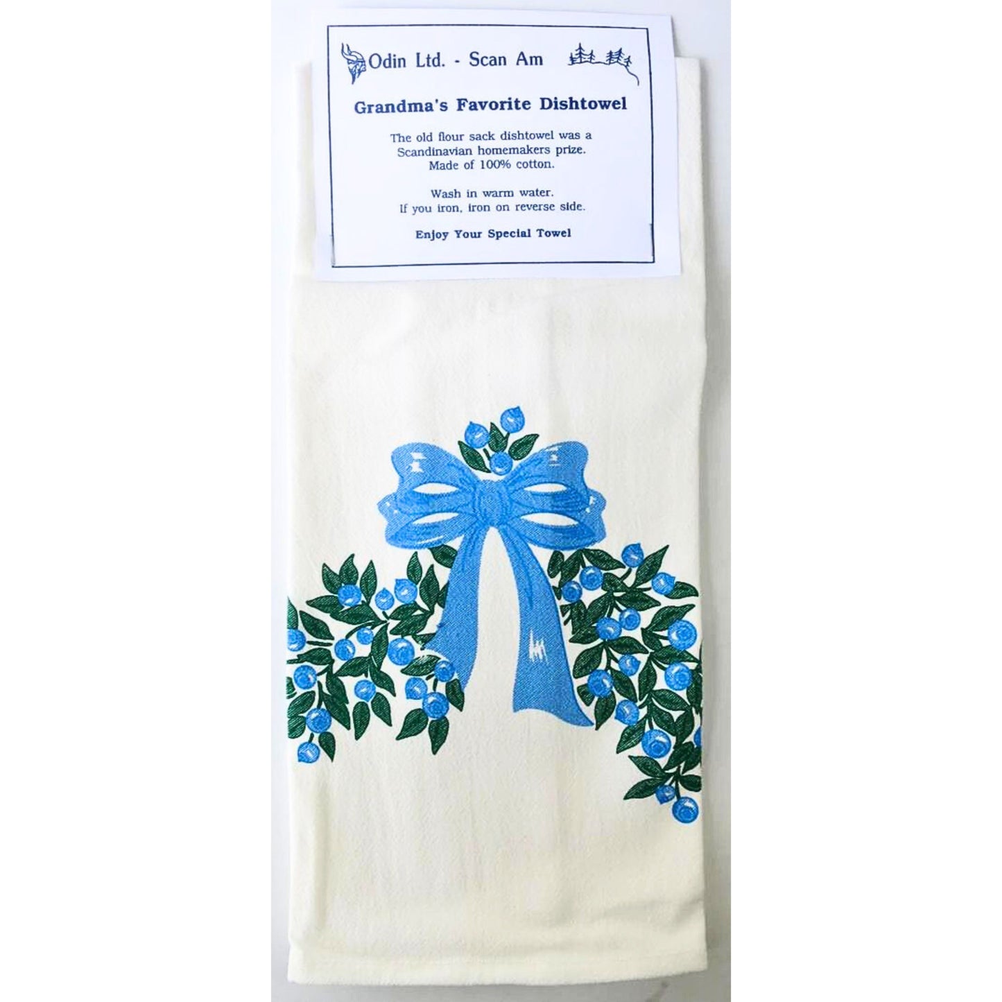 Grandma's Favorite Dishtowel - Bilberry Garland