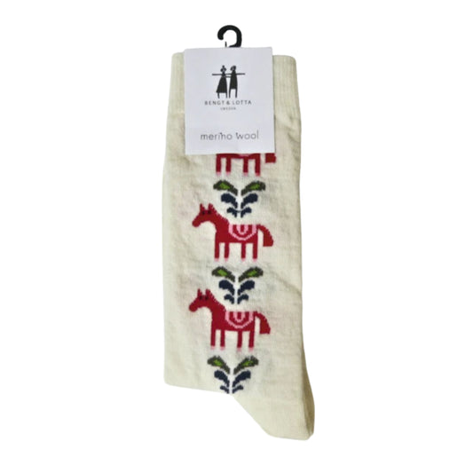 B&L Socks "Dala, Red/White"