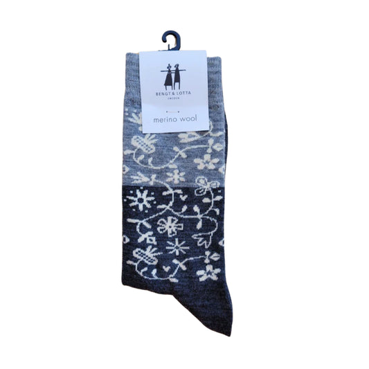 B&L Socks "Garden, Grey"
