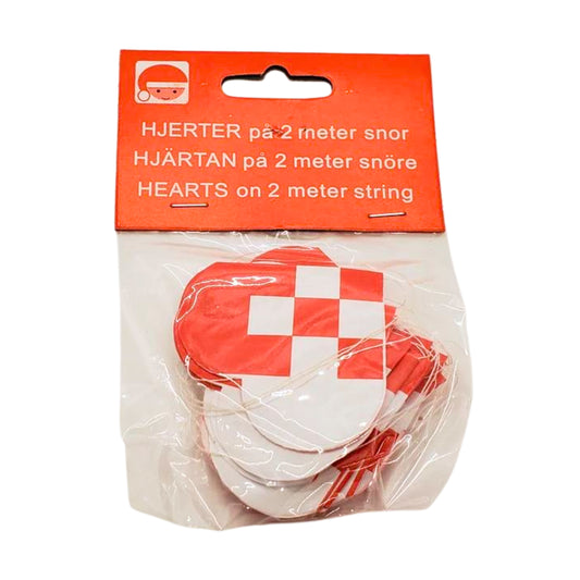Danish Woven Christmas Heart Garland