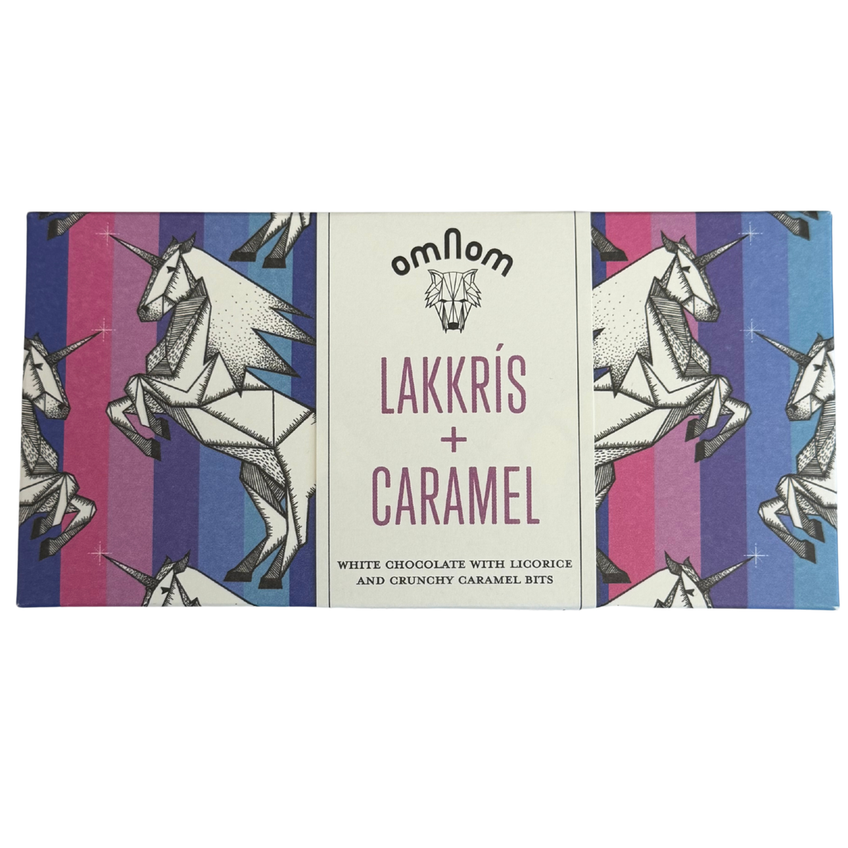 Omnom Lakkris & Caramel White Chocolate Bar