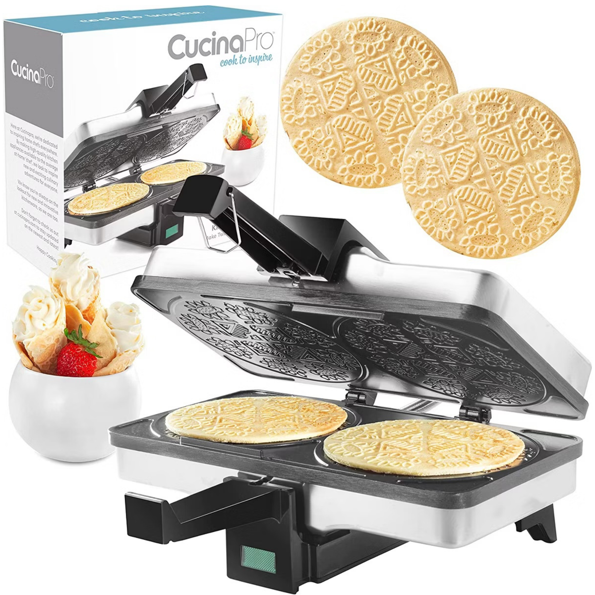 Cucina Pro Krumkake Baker- Electric