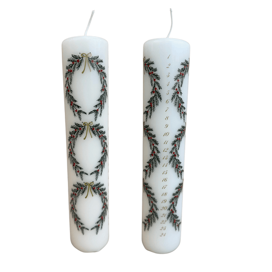 Tall Christmas Wreaths Advent Candle
