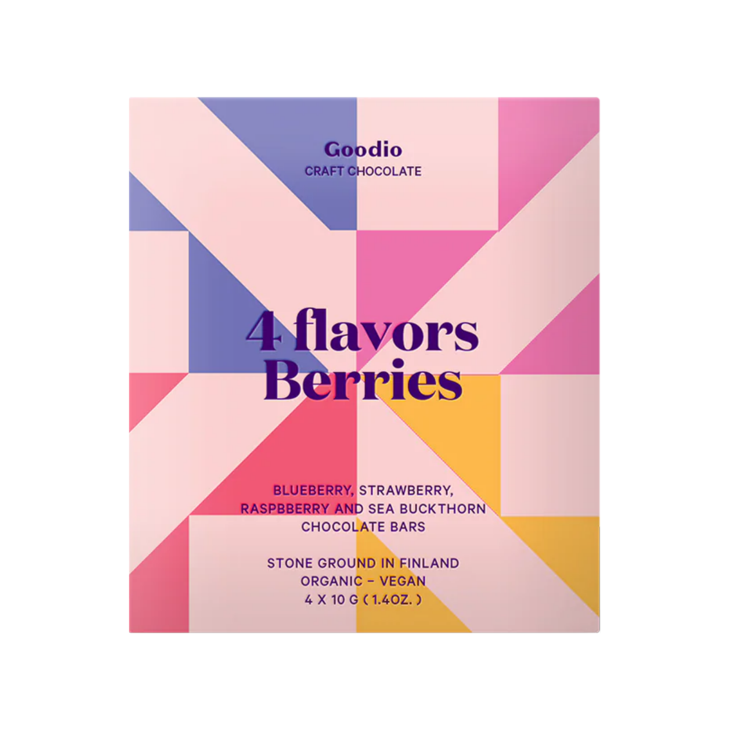 Goodio Craft Chocolate- 4 Flavors Berries