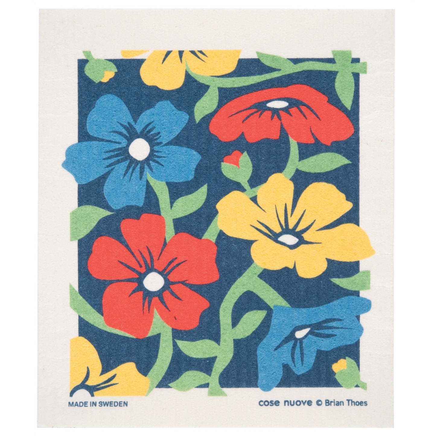 Flower Festival Swedish Dishcloth