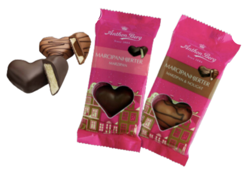 Anthon Berg Chocolate Marzipan Hearts
