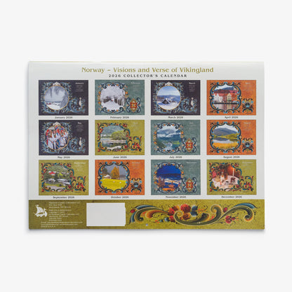 Norway - Visions and Verse of Vikingland, 2026 Collector's Calendar