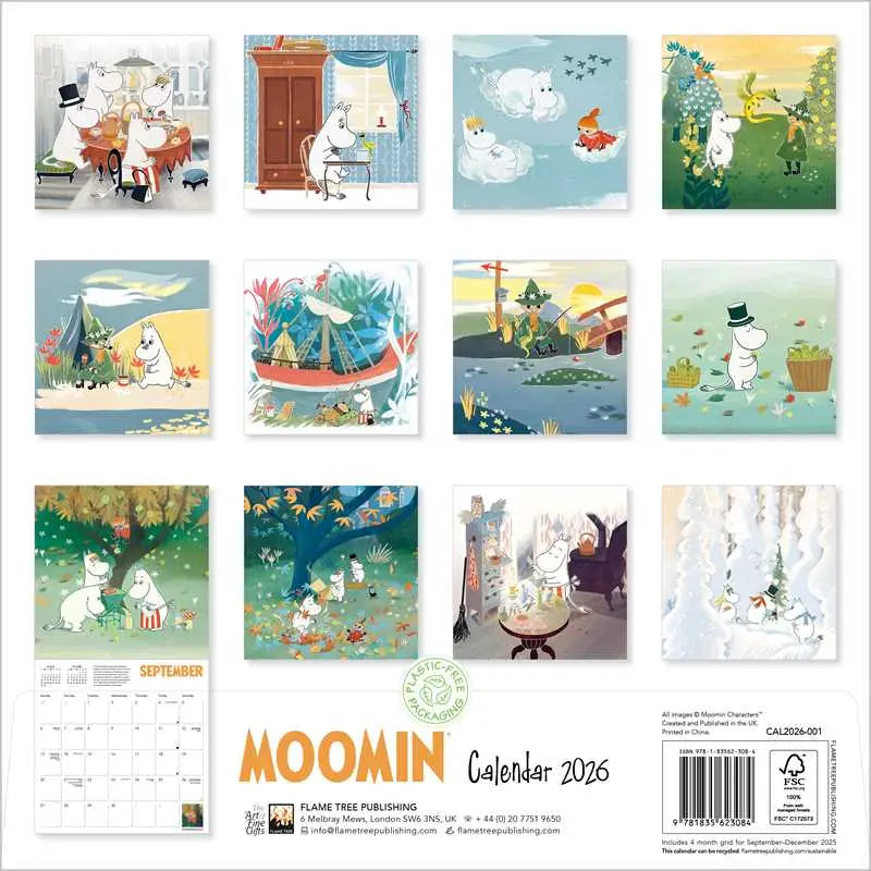 Moomin Wall Calendar, 2026