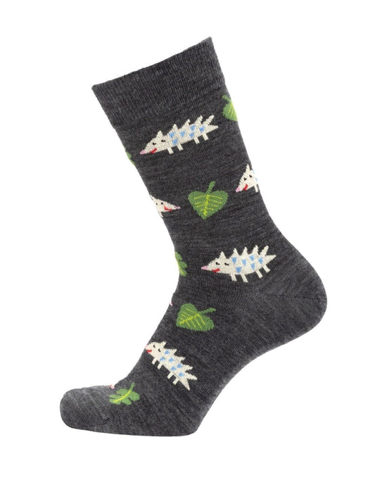 Bengt & Lotta Socks- "Hedgehog, Grey"