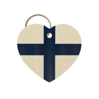 Heart Keychain "Finnish"